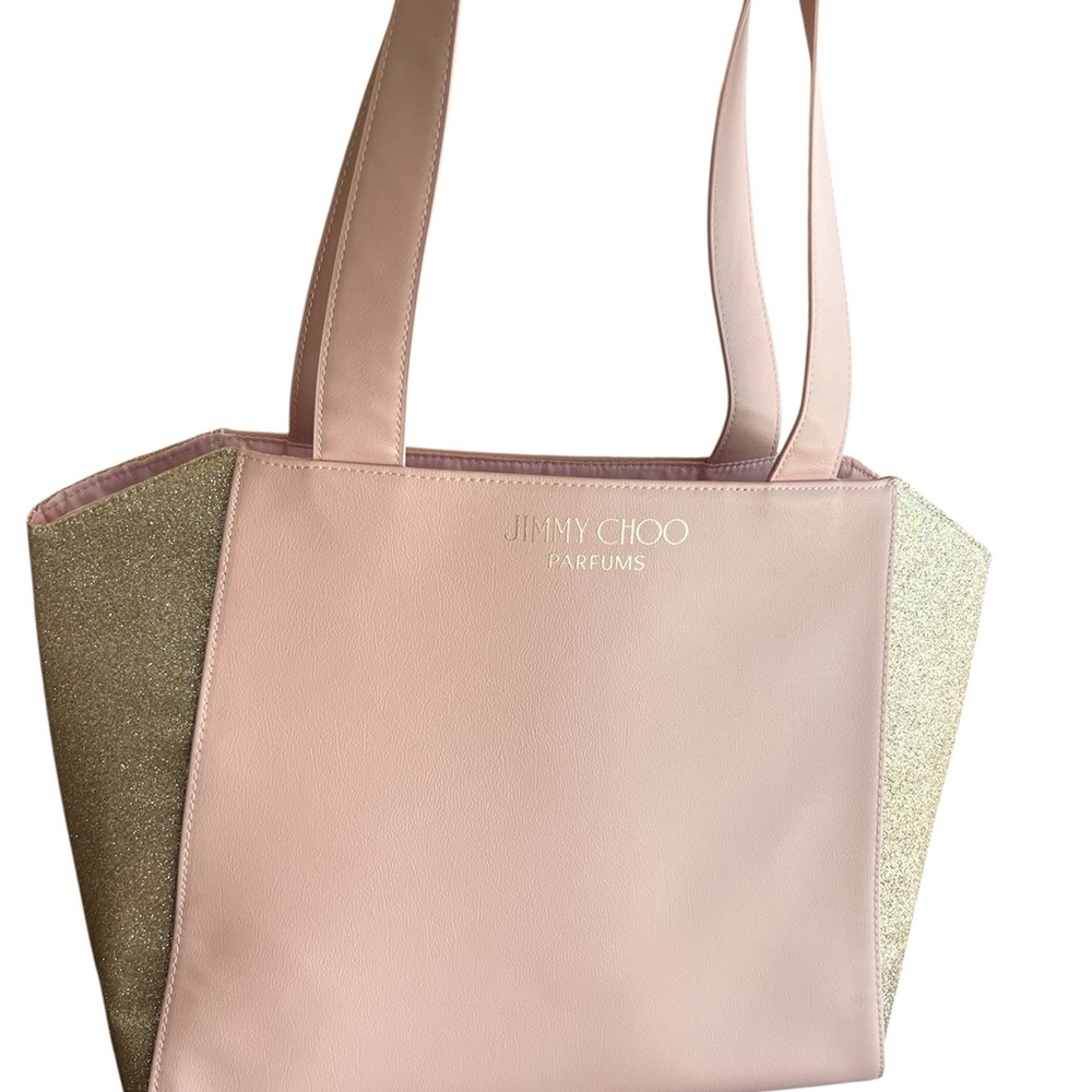 Jimmy Choo Pink and Gold Tote Bag - Picture 2 of 10